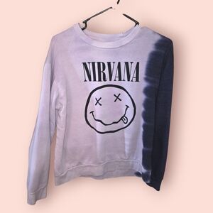 NIRVANA Purple Crewneck Sweatshirt